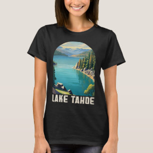 Lake Tahoe California Nevada Mountain Hiking Skiin T-Shirt