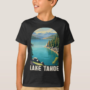 Lake Tahoe California Nevada Mountain Hiking Skiin T-Shirt