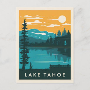 Lake Tahoe California Nevada Postcard