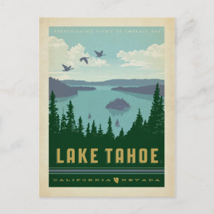 Lake Tahoe   California & Nevada Postcard