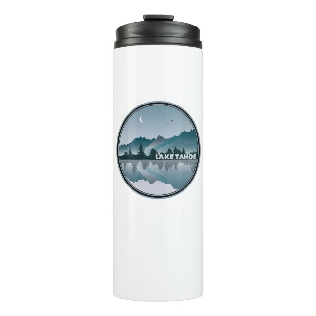 Lake Tahoe California Nevada Reflection Thermal Tumbler (Front)