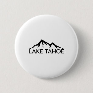 Lake Tahoe California Nevada Skiing 6 Cm Round Badge