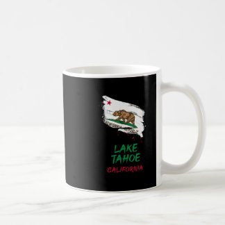 Lake Tahoe California Paint Splatter Flag Vacation Coffee Mug