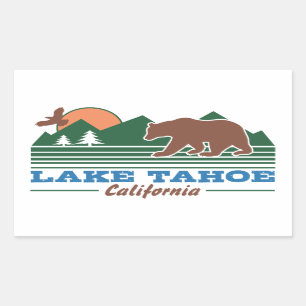 Lake Tahoe California Rectangular Sticker
