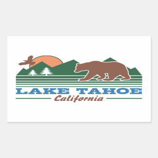 Lake Tahoe California Rectangular Sticker