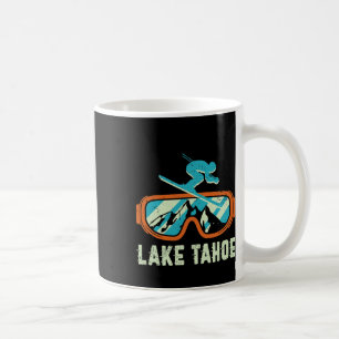 Lake Tahoe California Retro Vintage Skiing And Sno Coffee Mug