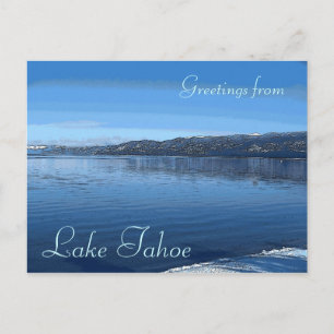Lake Tahoe California scenic waters edge postcard