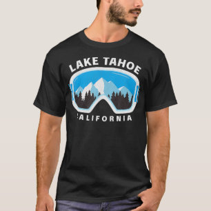 Lake Tahoe California Ski Snowboard Goggles Snow M T-Shirt