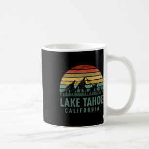 Lake Tahoe California Vintage Mountains Hiking Cam Coffee Mug