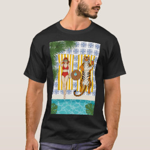 Lake Tahoe California Vintage Winter Skiing Travel T-Shirt