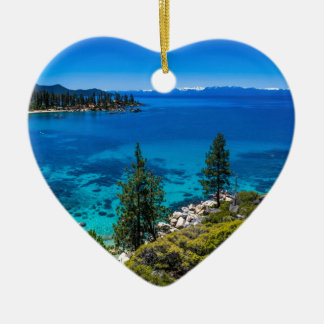 Lake Tahoe Ceramic Tree Decoration