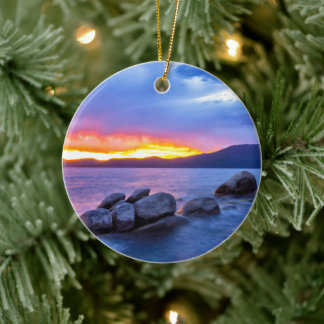 Lake Tahoe Christmas Tree Ornament