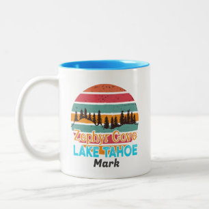 Lake Tahoe Cities Two-Tone Coffee Mug