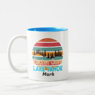 Lake Tahoe Cities Two-Tone Coffee Mug