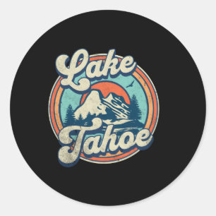 Lake Tahoe Classic Round Sticker