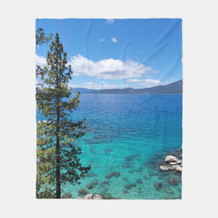 Lake Tahoe Clear Waters Fleece Blanket