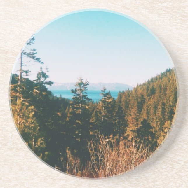 Lake Tahoe  Coaster (Front)