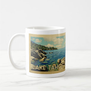Lake Tahoe Coffee Mug Vintage Travel