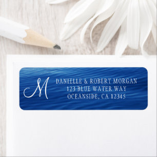 Lake Tahoe Deep Blue Water Photo Monogram