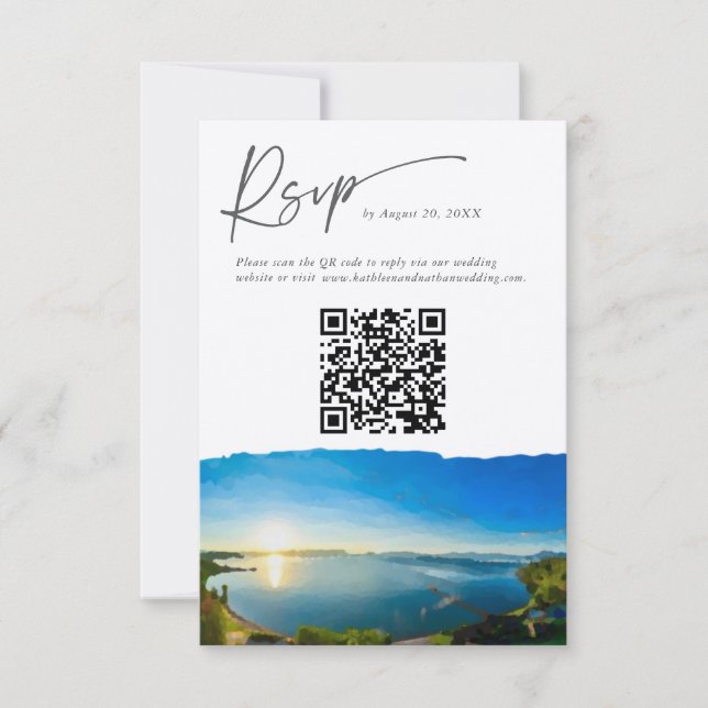 Lake Tahoe Destination QR Code Response Card (Front)