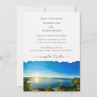 Lake Tahoe Destination Wedding Invitation