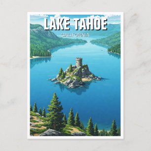 Lake Tahoe Emerald Bay California Travel Postcard