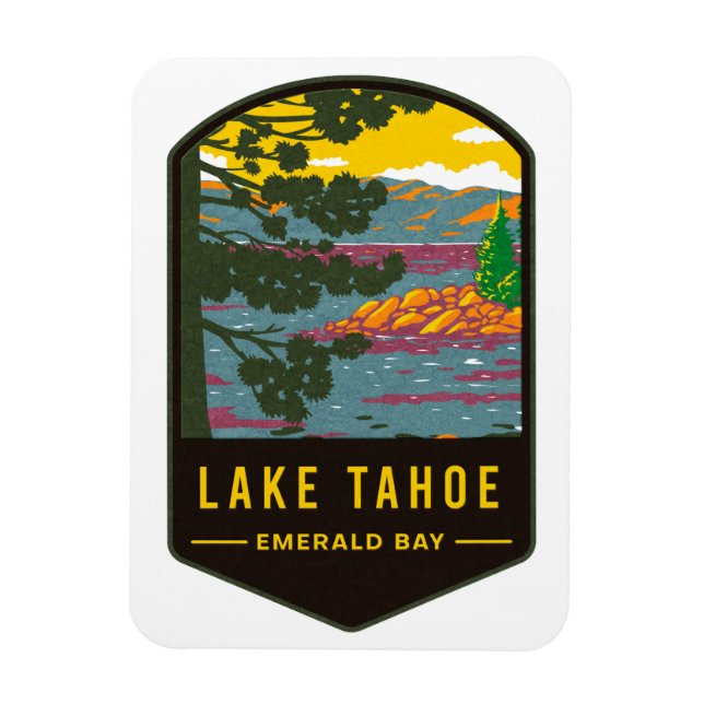 Lake Tahoe Emerald Bay Magnet (Vertical)
