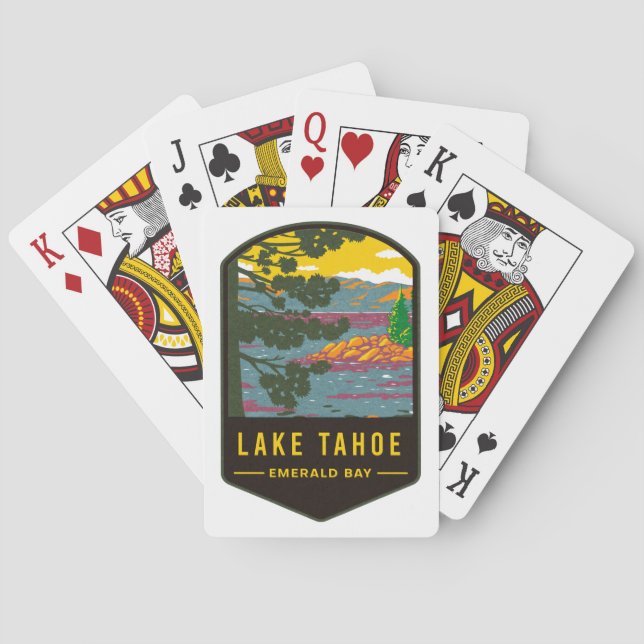 Lake Tahoe Emerald Bay Playing Cards (Back)