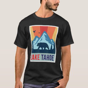 Lake Tahoe Grizzly bear California Ski Mountains C T-Shirt