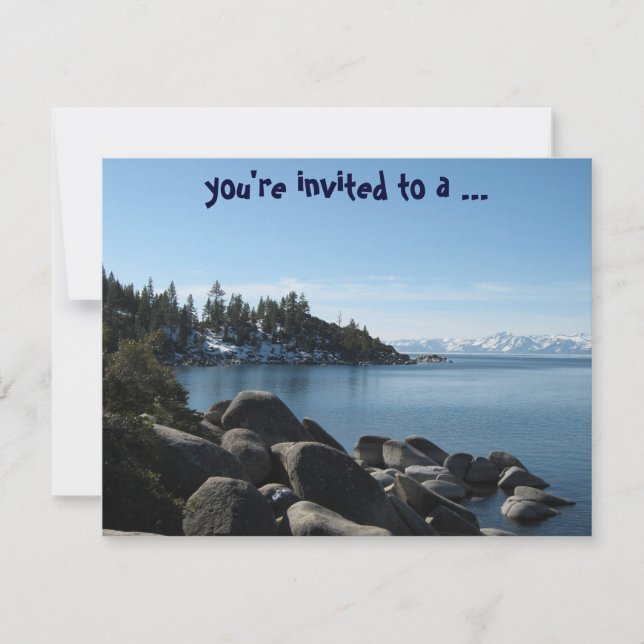 Lake Tahoe House Warming Party! Invitation (Front)