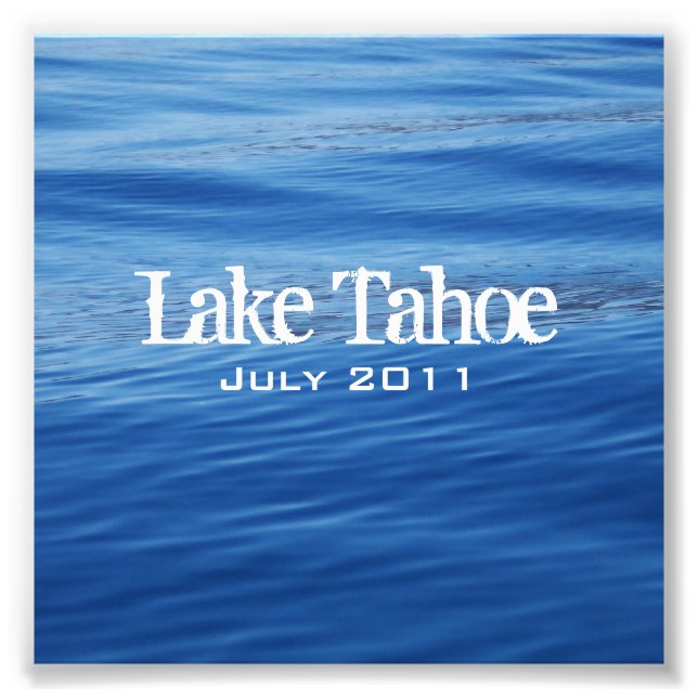 Lake Tahoe Jewel Case Insert Photo (Front)