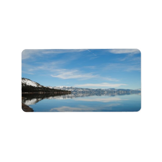 Lake Tahoe Label/ Just fill in your information Label (Front)