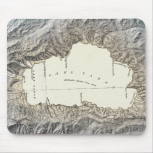 Lake Tahoe map Mouse Mat