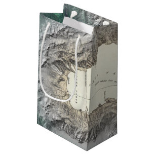 Lake Tahoe map Small Gift Bag