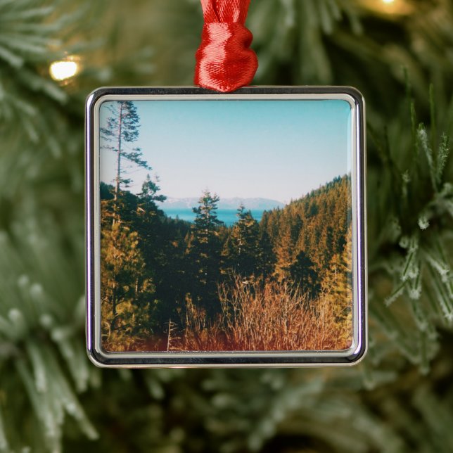 Lake Tahoe  Metal Tree Decoration (Tree)