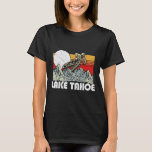 Lake Tahoe Mountain Biking Vintage Retro 80s Vibe T-Shirt