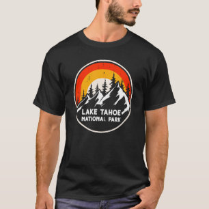 Lake Tahoe National Park Mountain Trees & Sun Camp T-Shirt