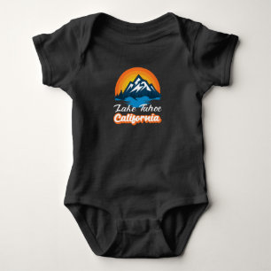 Lake Tahoe Nevada California Souvenir Retro Baby Bodysuit