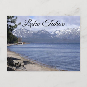 Lake Tahoe Nevada, California Travel Post Card