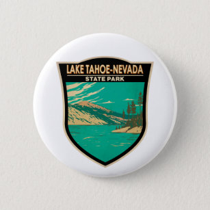 Lake Tahoe Nevada State Park Nevada Vintage 6 Cm Round Badge
