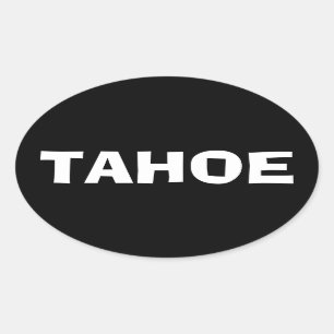 LAKE TAHOE OVAL BUMPER STICKER