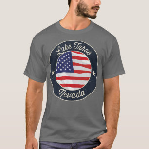 Lake Tahoe - Patriotic Nevada Souvenir T-Shirt