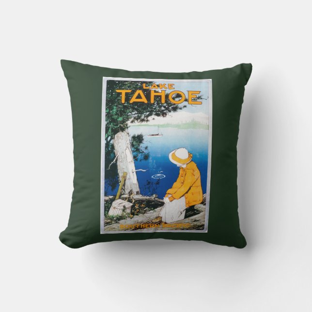 Lake Tahoe Promotional PosterLake Tahoe, CA Cushion (Front)