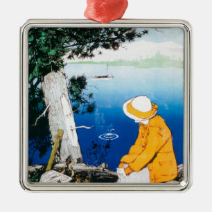Lake Tahoe Promotional PosterLake Tahoe, CA Metal Tree Decoration