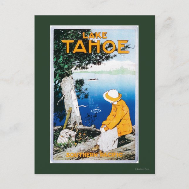 Lake Tahoe Promotional PosterLake Tahoe, CA Postcard (Front)