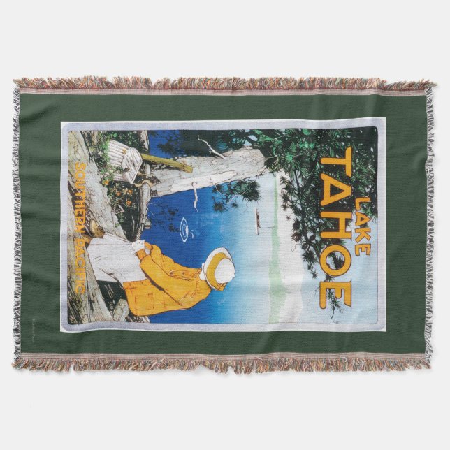 Lake Tahoe Promotional PosterLake Tahoe, CA Throw Blanket (Front)