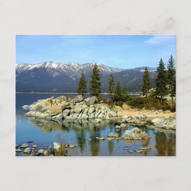 Lake Tahoe Reflection and Range Postcard (Front)