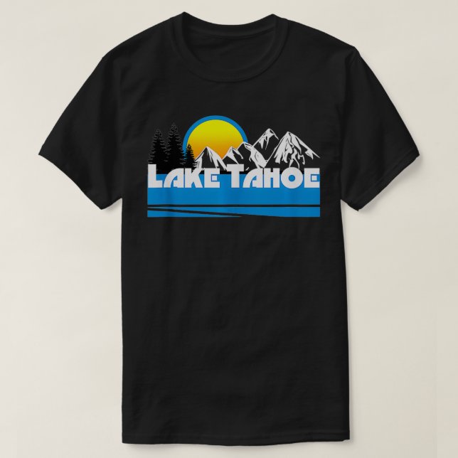 Lake Tahoe Retro 80s California Nevada Ski Tank To (Design Front)