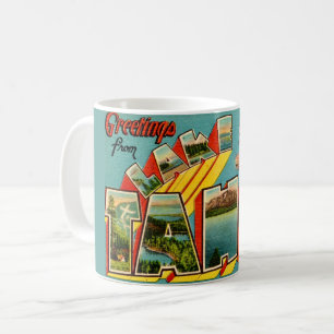  Lake Tahoe Retro Greeting Coffee Mug