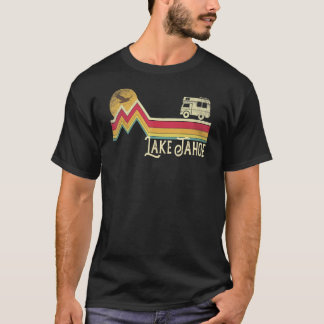 Lake Tahoe Retro Style Mountain Vintage Camping Ca T-Shirt